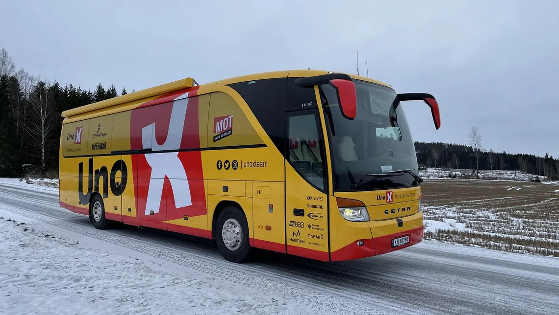 2012 Setra S415HD! Nok en teambuss til Uno-X Pro Cycling Team!